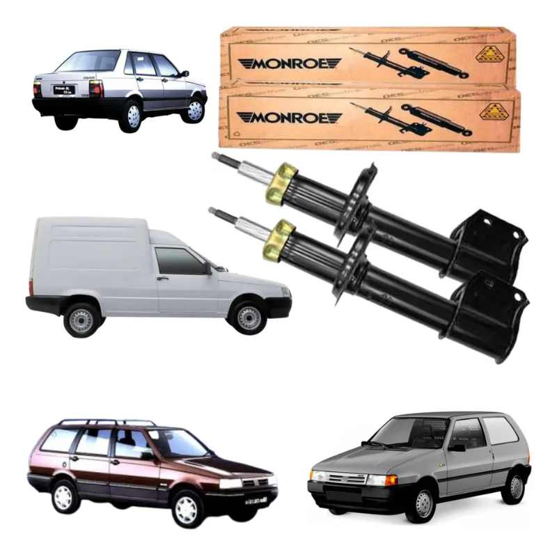 2 Amortecedor Dianteiro Fiat Uno/Elba/Premio/Fiorino Todos LD/LE 1989/2013 808031MM MONROE 2 Anos de Garantia-FRETE GRÁTIS
