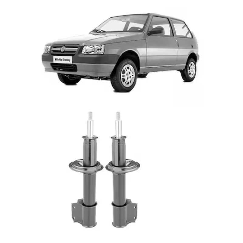 PAR AMORTECEDOR RECONDICIONADO DIANTEIRO FIAT UNO/DUNA/ELBA/PREMIO TODOS 1971/2012